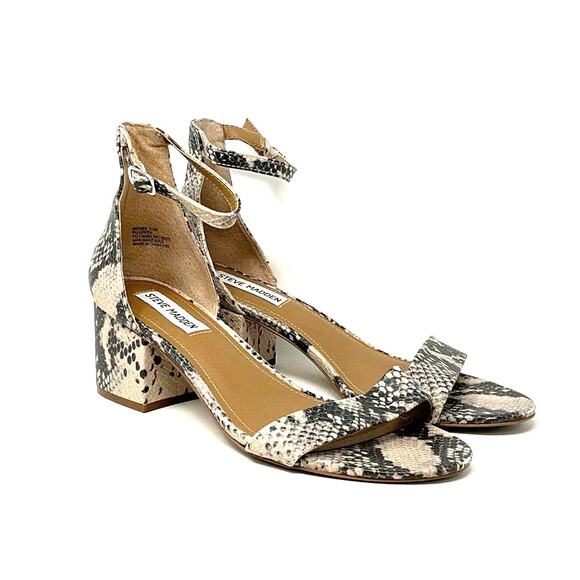 Steve Madden Ireene Natural Snake Fashion Sandals Women’s Size 8.5M - Picture 1 of 9